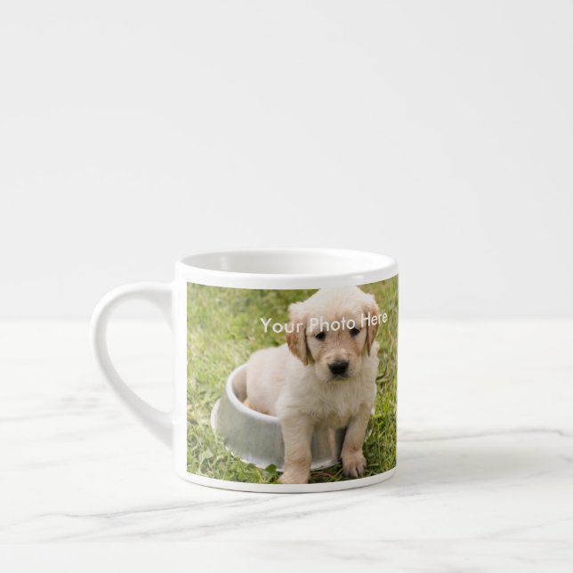 Personalized Pet Photo Espresso Mug (Left)