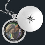 Personalized Pet Photo Horse Equestrian Name Star Locket Necklace<br><div class="desc">Your Custom Name and caption in minimal modern typography surrounding a favorite photo of your beloved horse. This neckalce will be a perfect memory keepsake for years to come.</div>