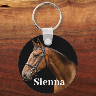 Personalized Pet Photo Horse Lover Mom Birthday Key Ring