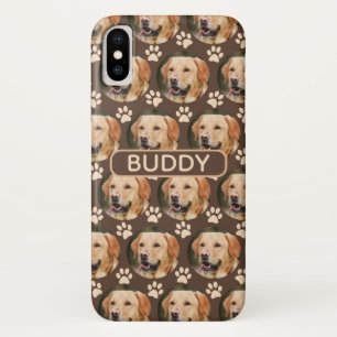Personalized Pet Photo Pattern Dog Name Case-Mate iPhone Case