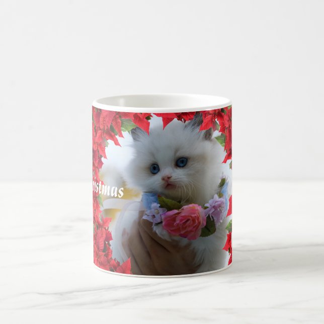 Personalized Pet's Photo Christmas Coffee Mug (Center)