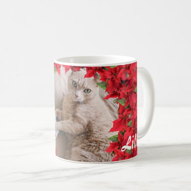 Personalized Pet's Photo Christmas Coffee Mug (Front Right)