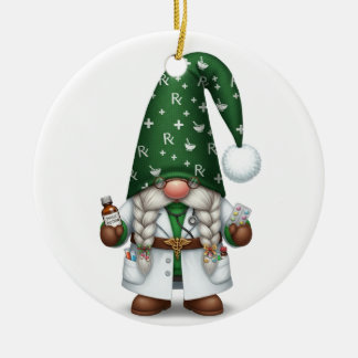 Personalized Pharmacist Gnome Ornament