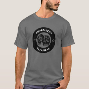 Personalized Pharmacist Papa Bear T-Shirt
