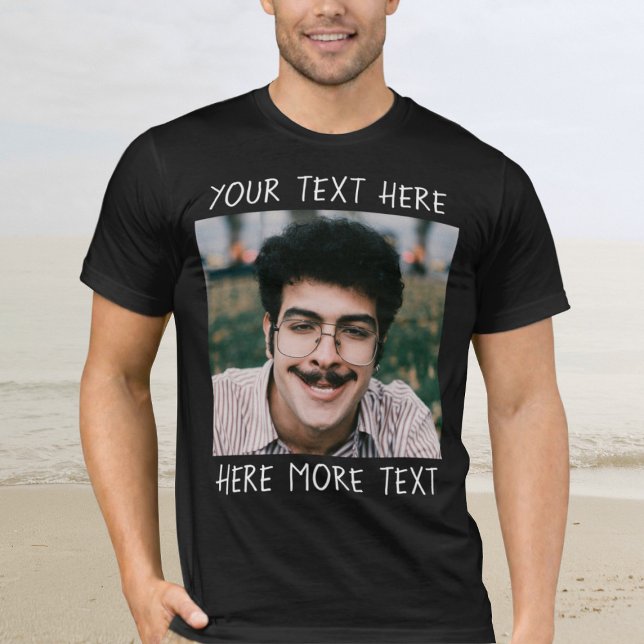 Personalized Photo and Text Or Name Ugly Funny T-Shirt (Creator Uploaded)