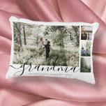 Personalized Photo and Text Photo Collage Family Decorative Cushion<br><div class="desc">Make a Personalized family Photo keepsake throw/accent  pillow from Ricaso - add your own photos and text - photo collage keepsake gifts</div>