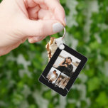 Personalized Photo and Text Photo Collage Key Ring<br><div class="desc">Make a Personalized Photo keepsake keychain from Ricaso - add your own photos and text - photo collage keepsake gifts</div>