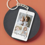 Personalized Photo and Text Photo Collage Key Ring<br><div class="desc">Make a Personalized Photo keepsake keychain from Ricaso - add your own photos and text - photo collage keepsake gifts</div>