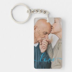Personalized Photo and Text Photo Collage Keychain