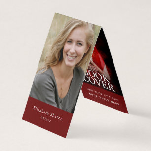 Personalized Photo, Author's New Book Advertising Business Card