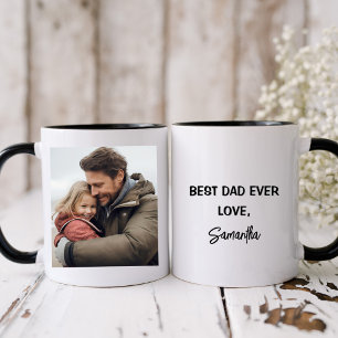Personalized Photo Best Dad Ever Mug