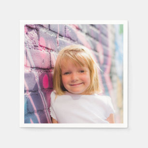 Personalized Photo Birthday Design Own Cocktail Napkin