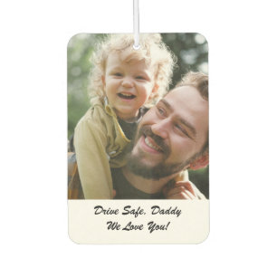 Personalized Photo Car Ornament for Father's Day  Air Freshener