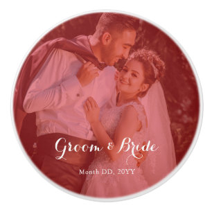 Personalized Photo Ceramic Knob for Couples inLove