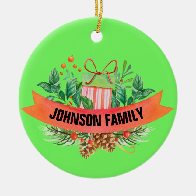 Personalized Photo Ceramic Ornament - Cherished Me (Front)