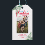 Personalized Photo Christmas gift tags<br><div class="desc">Merry Christmas/Merry Christmas,  photo,  gift day. Add your text / name and personalize your product quickly and easily.</div>