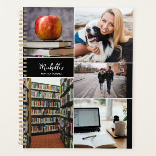 Personalized Photo Collage custom Monthly planner
