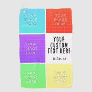 Personalized Photo Collage  Golf Towel
