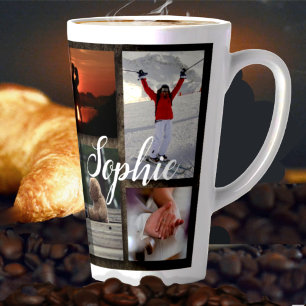 Personalized Photo Collage Tall Latte Mug