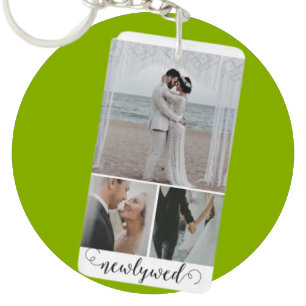 Personalized Photo Collage with Custom Text Key Ring