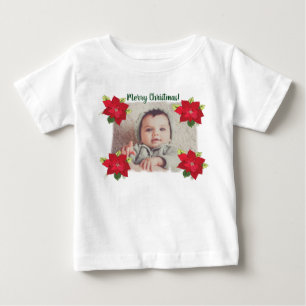 Personalized Photo Cristmas Baby Shirt