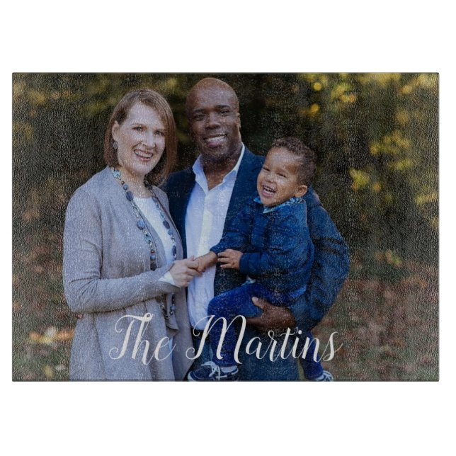 Personalized Photo Cutting Board (Front)