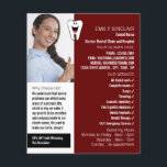 Personalized Photo, Dentistry, Dentist Advertising Flyer<br><div class="desc">Personalized Photo,  Dentistry,  Dentist Advertising Flyer by The Business Card Store.</div>