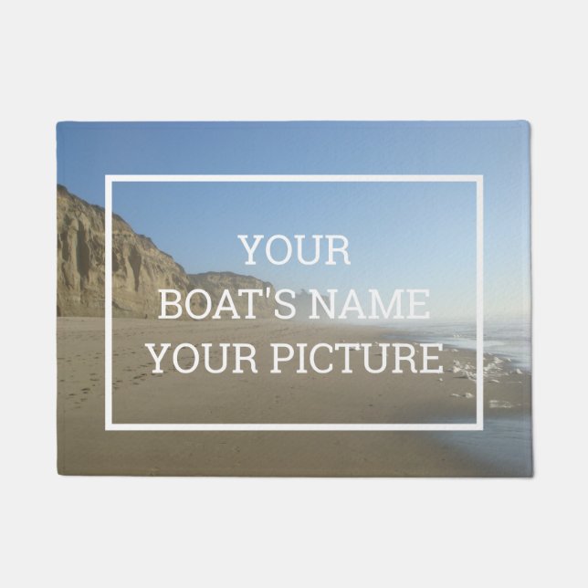 Personalized Photo Dock Mat (Front)