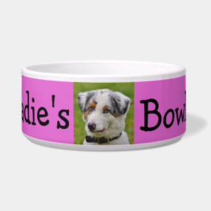 Personalized Photo Dog Bowl