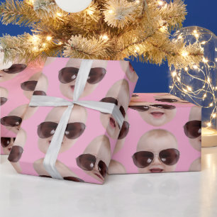 Personalized Photo Face  Gift, Birthday Christmas  Wrapping Paper