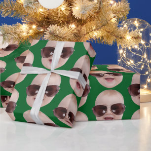 Personalized Photo Face Gift, Birthday Christmas Wrapping Paper