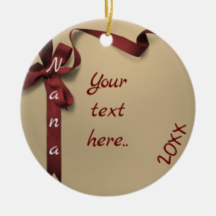 Personalized Photo for Nana Christmas Ceramic Tree Decoration