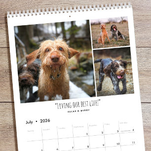 Personalized Photo Fun Family Quotes Modern Calendar