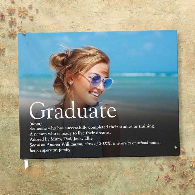Personalized Photo Graduate Definition Guest Book (Personalized Photo Graduate Definition Guest Book)