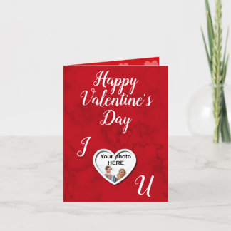 Personalized Photo Happy Valentine's Day Holiday Card