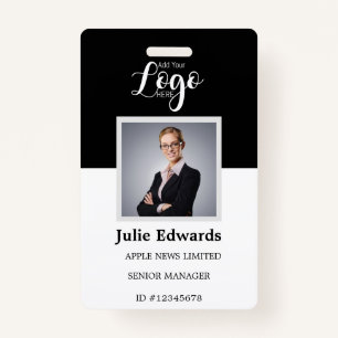 Personalized Photo ID & Logo security pass ID Badge