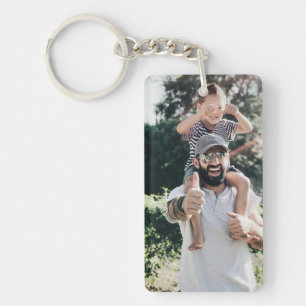 Personalized Photo Keychain: Custom Acrylic Family Key Ring