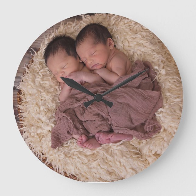 Personalized Photo Large Clock (Front)