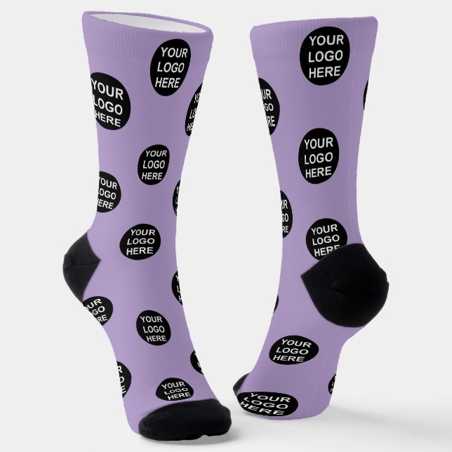 Personalized Photo Logo Socks (Angled)
