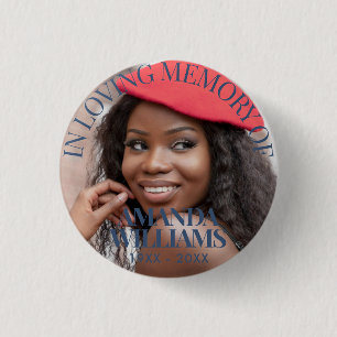 Personalized Photo Memorial 3 Cm Round Badge
