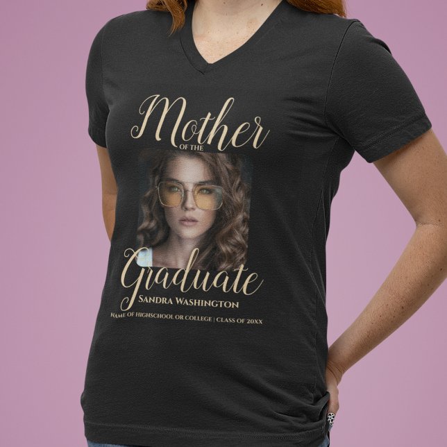 Personalized Photo Mother Of The Graduate T-Shirt (Creator Uploaded)