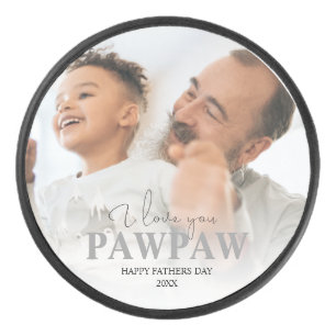 Personalized Photo Pawpaw Hockey Puck