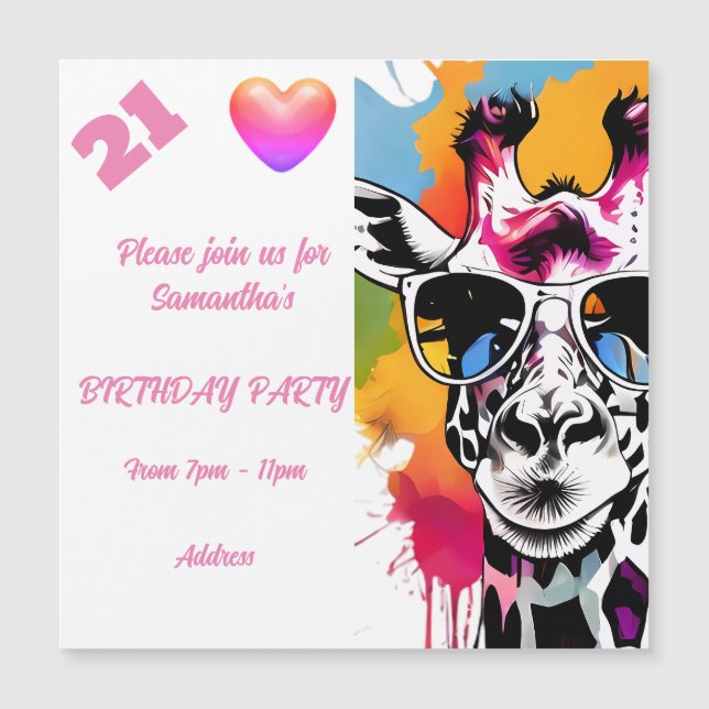 Personalized Photo Postcard Birthday Invitation (Front)