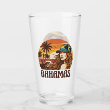 Personalized Photo Retro Bahamas Tropical Beach   