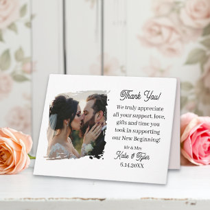 Personalized Photo Template Wedding Thank You