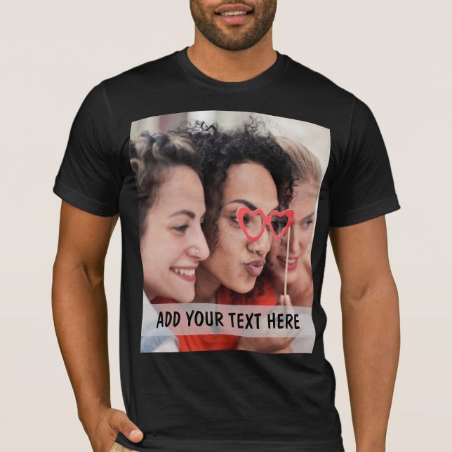 Personalized Photo & Text Or Name  T-Shirt (Creator Uploaded)