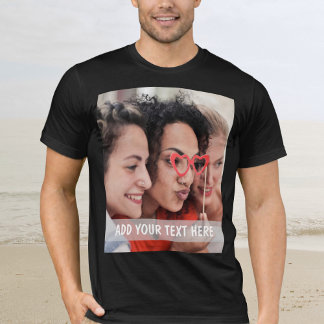 Personalized Photo & Text Or Name  T-Shirt