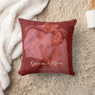 Personalized Photo Throw Pillow for Couples inLove