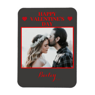 Personalized Photo Valentine's Day Flexible Magnet