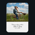 Personalized Photo Wedding Favor Bomboniere Magnet<br><div class="desc">What better way to thank your wedding guests than with this customizable photo magnet bomboniere. It is easily customized with your engagement photo and a personalized message from you. This photo template wedding favor magnet design is completely customizable. 


Follow me for new designs!
www.zazzle.com/store/nani_designs
www.pinterest.com/nani_designs</div>